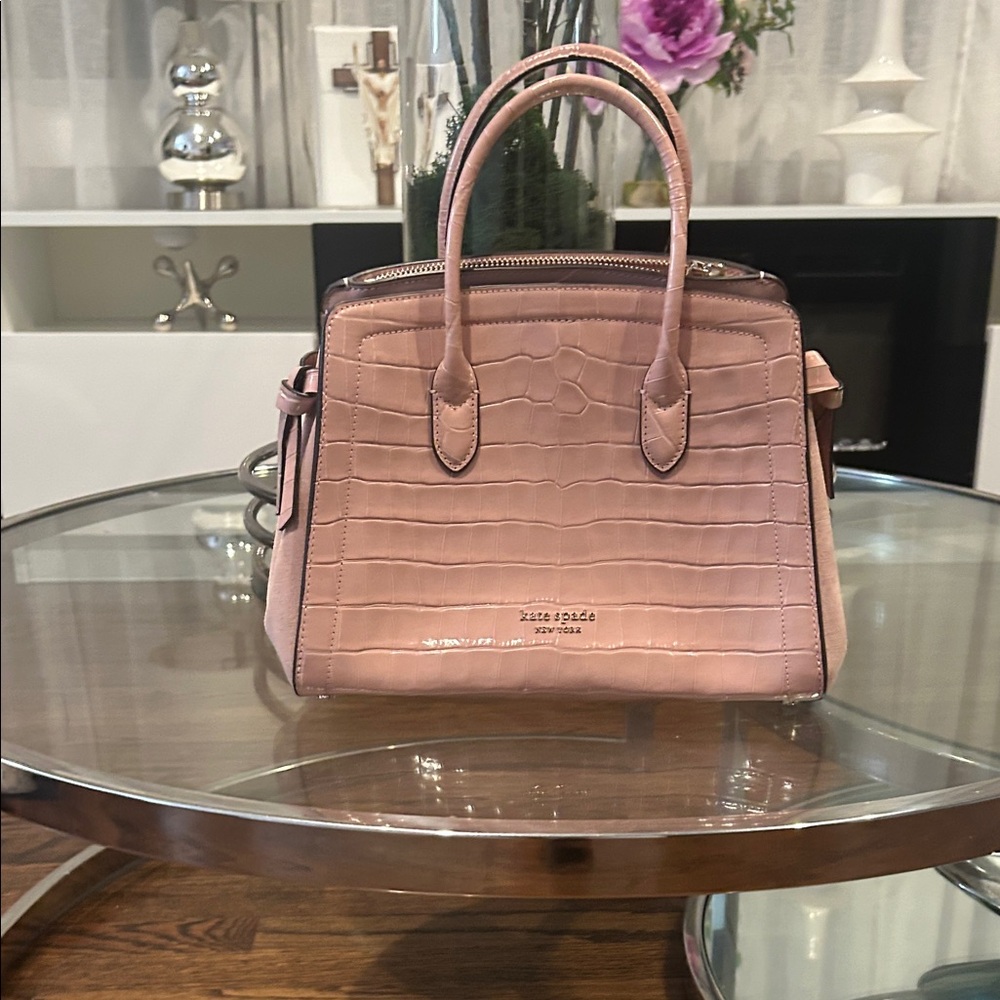 Kate Spade Pink Textured Satchel Bag